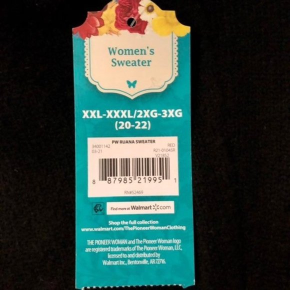 The Pioneer Woman Short Sleeve Ruana Sweater NEW XXL / XXXL *Small Snag - Picture 8 of 12